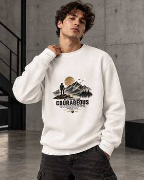 KOG Be Strong & Courageous Adult Oversized Cord Long Sleeve – Joshua 1:9